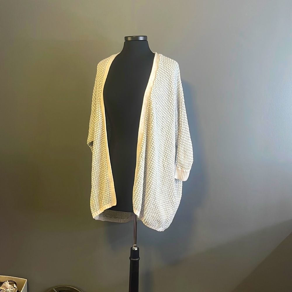 Aeropostale cardigan Cream/Grey women L
